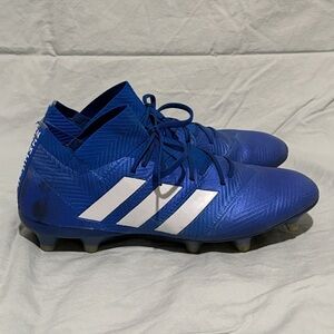 Adidas Nemeziz 18.1 Blue and White Cleats Size 10